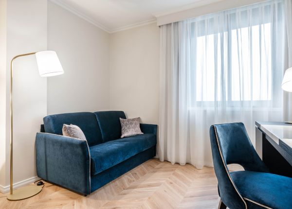 living room with chairs